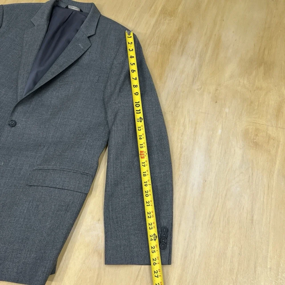 Banana Republic Blazer Jacket Sport Coat‎ Mens 46R Tailored Slim Fit Wool Gray